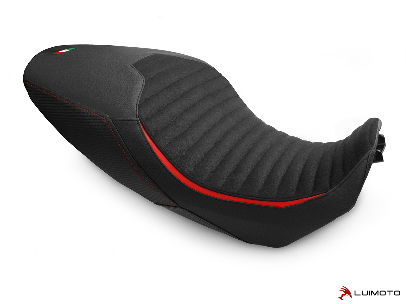 LUIMOTO Classic Sport Edition Rider Seat Cover for the DUCATI DIAVEL 1260 (2019+) - Low Seat LUIMOTO Classic Sport Edition Rider Seat Cover for the DUCATI DIAVEL 1260 (2019+) - Low Seat